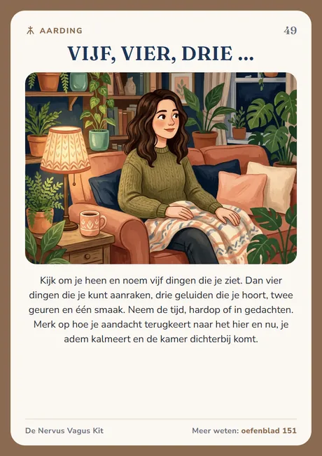 Nervus vagus-kaart: Vijf, vier, drie …