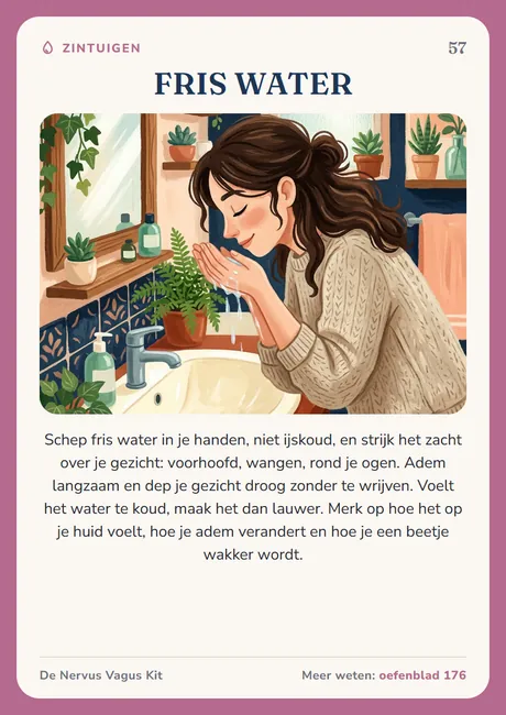 Nervus vagus-kaart: Fris water